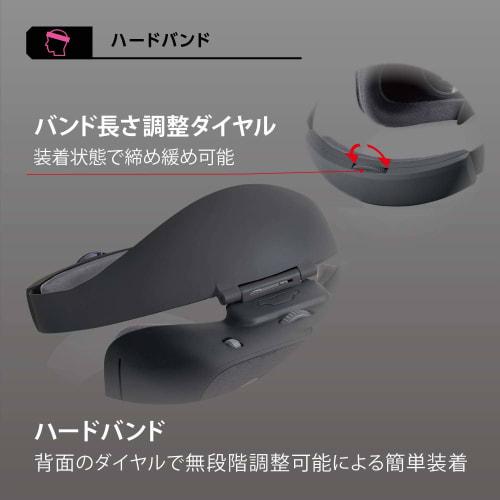 ELECOM VR Goggles VR Headset [Blue Light Cut 40%] Focus Adjustment Eye Width Adjustment Hard Band Black VRG-GVSB01BK