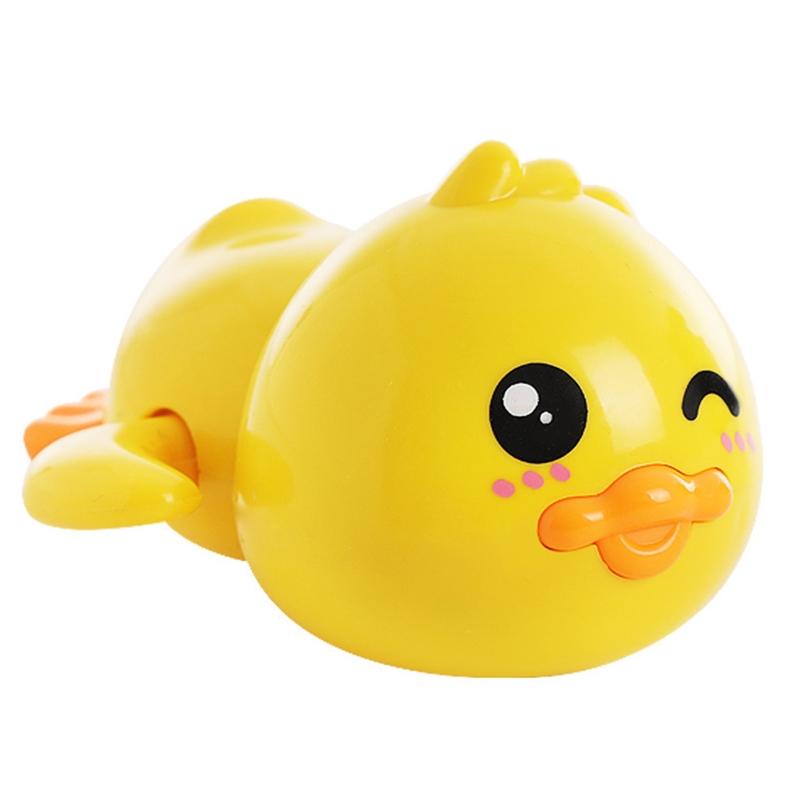 Clock Work Bath Toy Baby Bath Toy Educational Bathroom Playing Toy Swimming Toy Duck Bath Shower Wind-up for Infant 3M+ 1