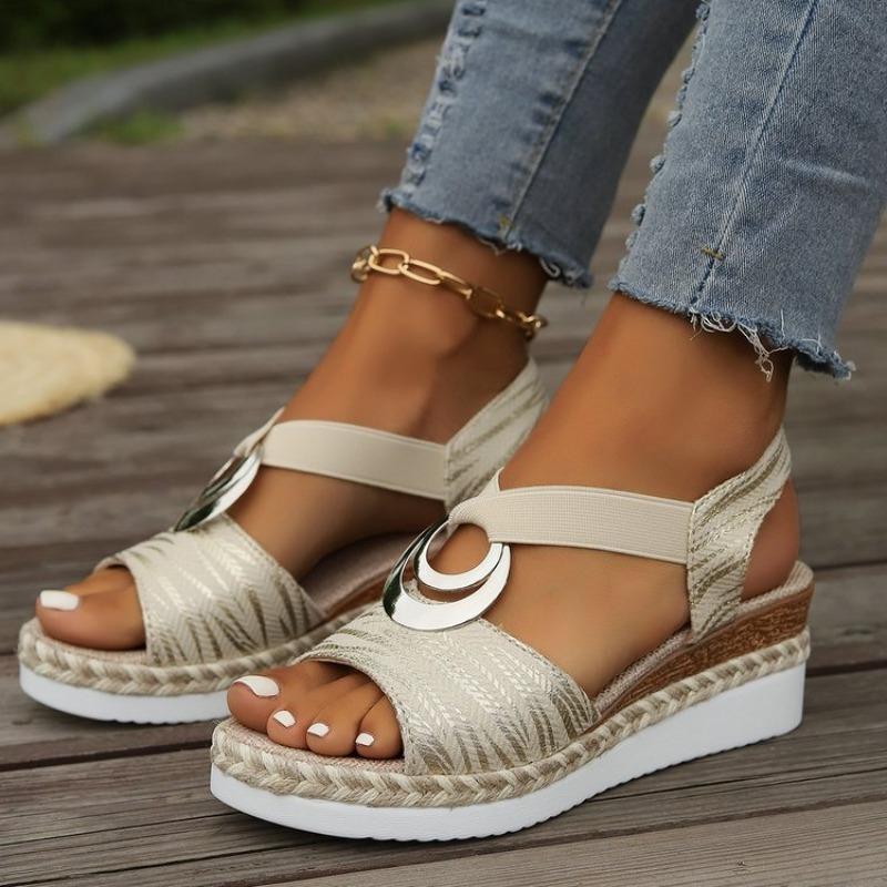 Sandale cu platformă pentru femei 2026 Vară Imprimeu șarpe Sandale cu platformă Sandale gladiator Femei Confort Casual Tocuri medii-înalte Sandale