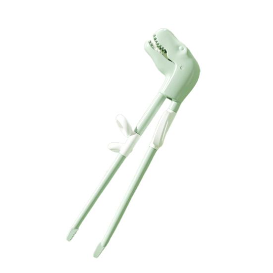 

Тренировочные палочки для еды, мультяшная форма, тренировка силы рук, приятные для кожи, детские обучающие палочки для еды зелёный