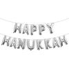 Happy Hanukkah Banner Hanukkah Party Decorations Chanukah Festival Garland Party Supplies for Fireplace Mantle, Happy Chanukah 16 inch Multicolor