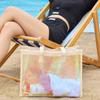 Wasserdichte PVC-Strandtasche Transparente Schwimm-Handtasche Tragbare Jelly-Tasche Damen