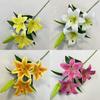 3d31w Faux Lily Flower With 3d Printing For Home Decor And Photography Props