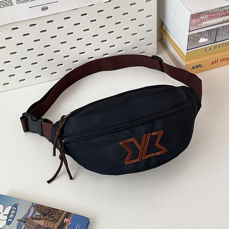 New Breast Bag Women's Messenger Bag Versatile Couple Mobile Phone Fanny Pack Large Capacity Trendy Satchel Men's Single Shoulder Bag