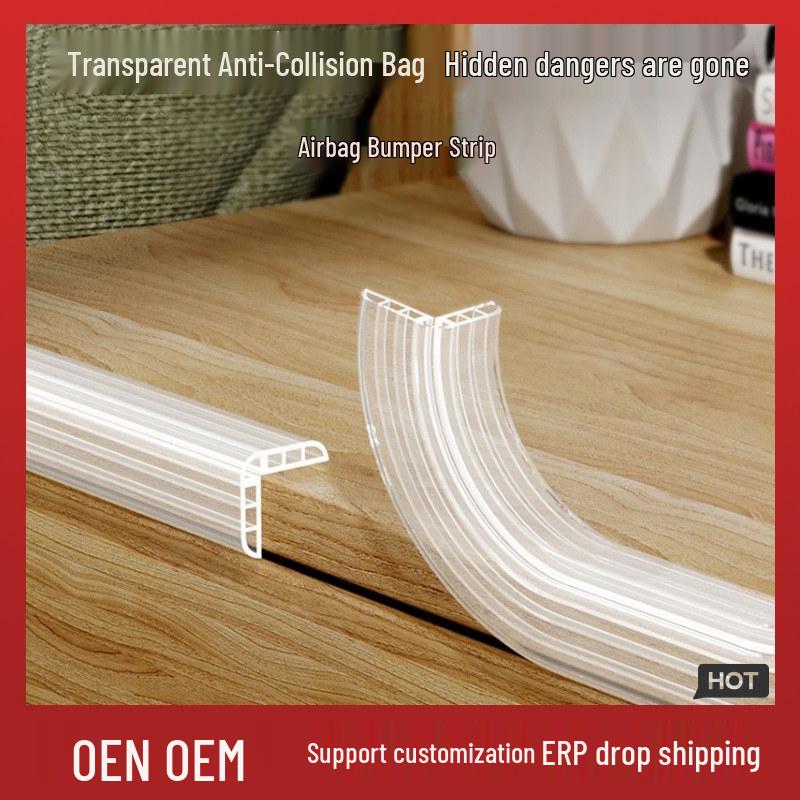 

Прозрачная детская противоударная полоса: Защита для стола и углов 1m