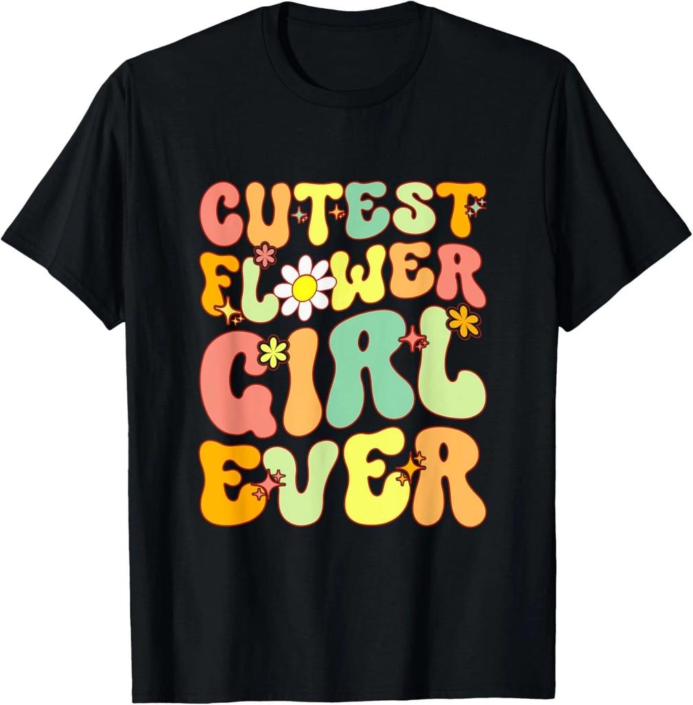Groovy Schattigste Bloemenmeisje Ooit Een Bruidsmeisjes Voorstel Peuter Cadeau Unisex T-shirt