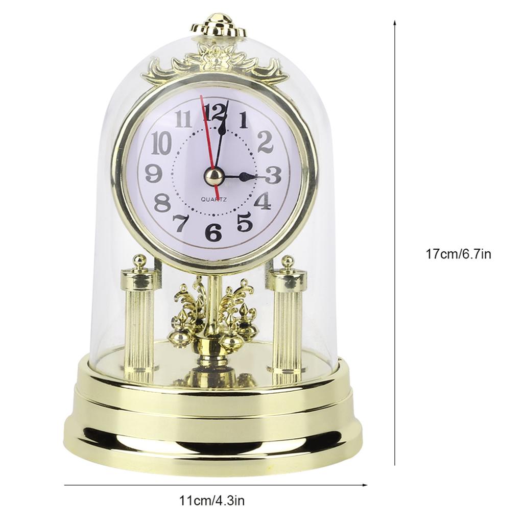 Clock Decor Clock Home Ornament European Retro  Living Room Clock Antique Silent Table Clock Home Decor Silent Table Clock