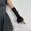 Thin Fabric Bowknot Arm Cuffs Bow Decorated Girls Arm Sleeves Cute Ballet Sleeve Covers  Cosplay