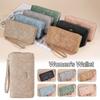New Double Zipper Long Womens Wallet Large Capacity Multifunctional Clutch Bag Embossed Card Holder Purses Card Holder