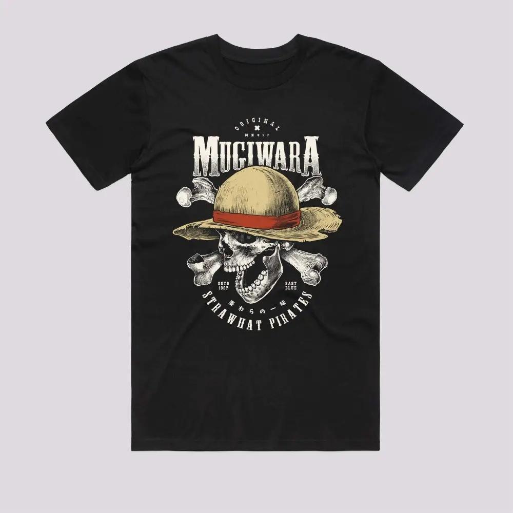 ONE PIECE Mugiwara Straw Hat Pirates TShirt Highquality Streetwear Shortsleeved Tshirts for Both Unisex Women 2026 New Summer S