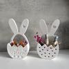 DIY Easter Rabbit Egg Flower Basket Silicone Mold Wall Pendant Plaster Drip Mold for Home Easter Party Decoration