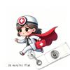 1Pcs 2D Flat Acrylic Badge Holder Retractable Id Badge Holder Scratch-Resistant Cartoon Nurse Badge Reel
