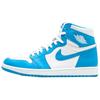 Air 1 Retro High OG UNC Men Sneakers White Dark-Powder-Blue 555088-117