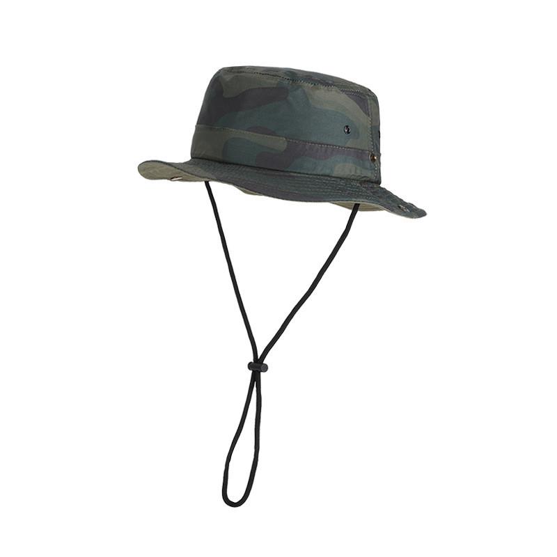 

Childrens Summer Camouflage Fisherman Hat With Wide Brim Waterresistant Sunshade For Outdoor Activities DarkGreen