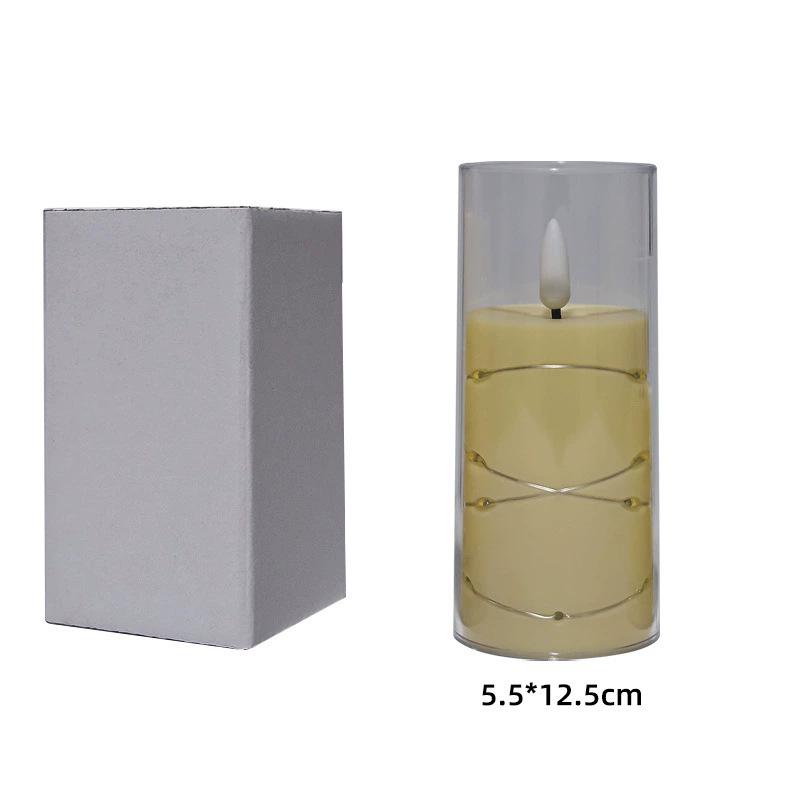 LED Remote Control Swing Candle Lamp for Hotel & Wedding Decor - Smokeless Atmosphere Lighting