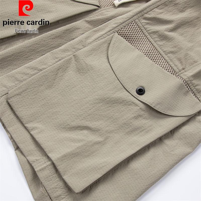 Pierre Cardin Men's Solid Color Straight Casual Shorts
