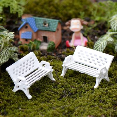 Park Bench Seat Micro Landscape Ekologia Akcesoria Materiał dekoracyjny do miniaturowej wróżki ogrodowej