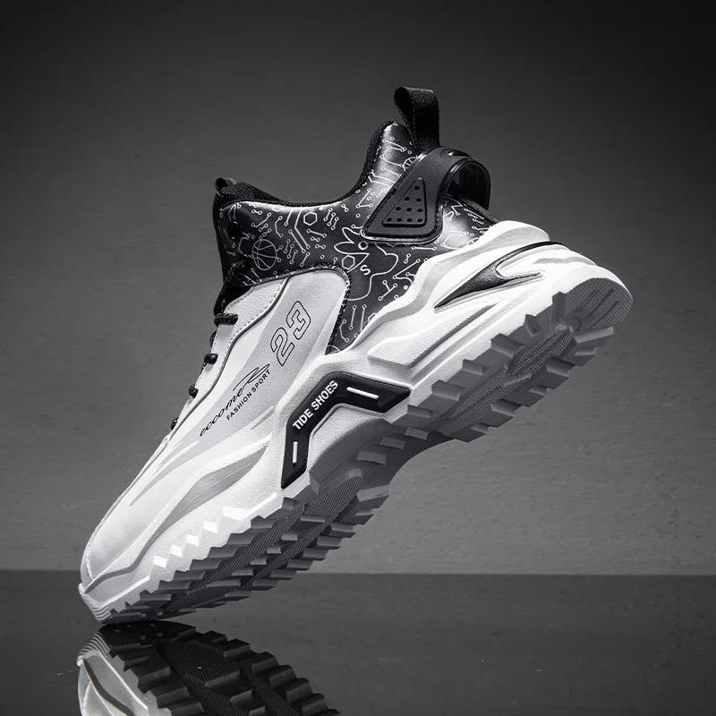 Mode Herr Bekväma Tennis Träning Herrskor Robotformad Sko Nya Casual Skor Herr Sneakers Utomhus Promenadskor