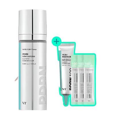 VT PDRN Glow Ampułka w sprayu Nawilżająca Rozświetlająca mgiełka do twarzy Zestaw 100ml (+ Esencja PDRN 15ml + Próbki Reedle Shot)