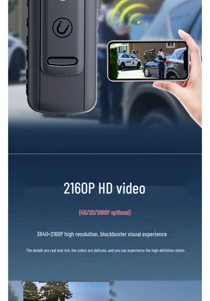 4K HD Night Vision Chest Camera for Outdoor Cycling and Sports – Wireless Dashcam