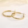 Fashion Women Men Silver Color Gold Stainless Steel Round Circle Earrings Piercing Jewelry