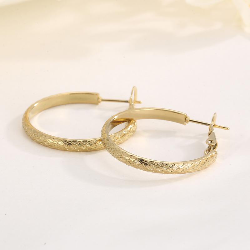 Fashion Women Men Silver Color Gold Stainless Steel Round Circle Earrings Piercing Jewelry