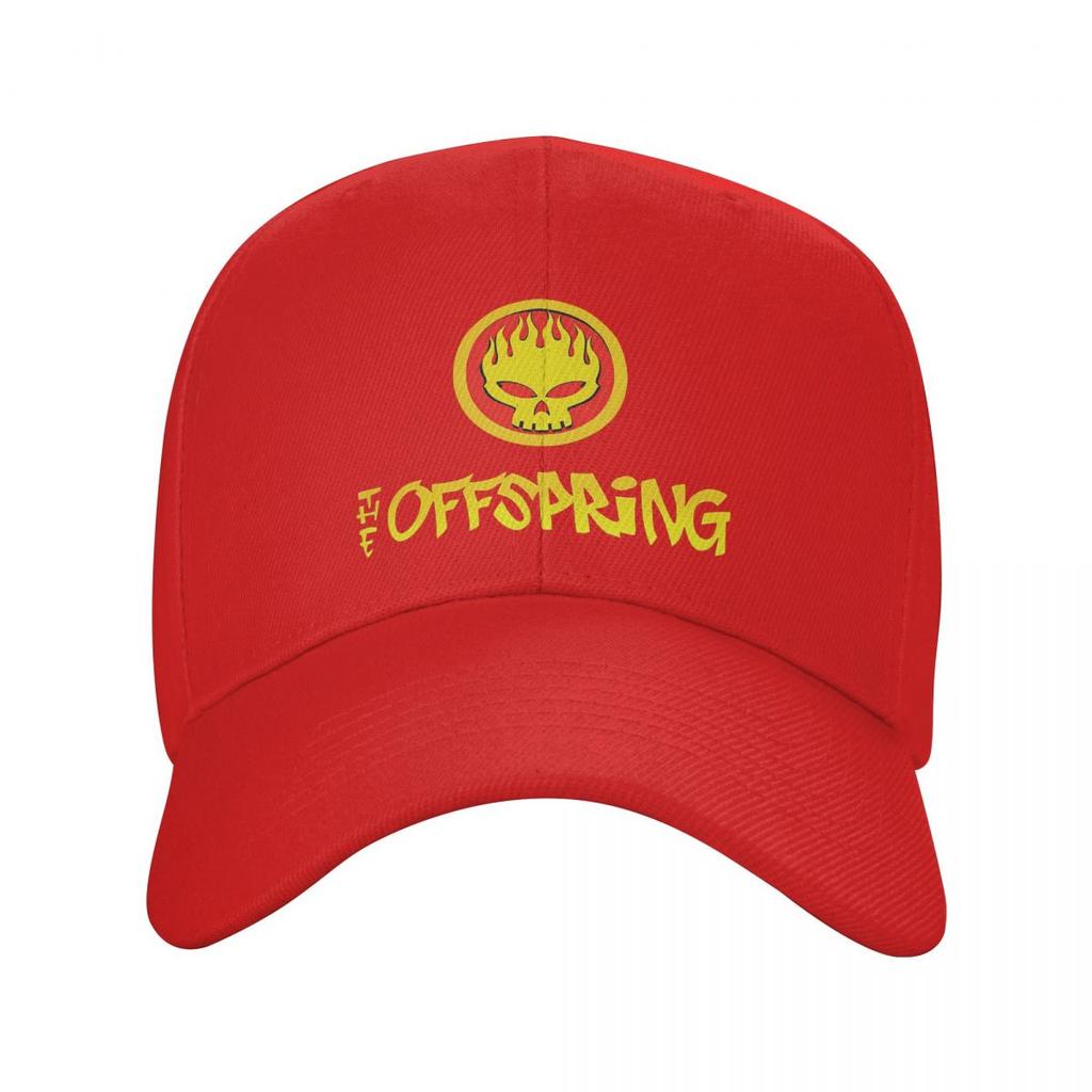 The Offspring Flammande Skalle På Cirkel Logotyp Basebollkepsar Snapback Herr Dam Mössor Casual Keps Sport Basebollkeps Keps