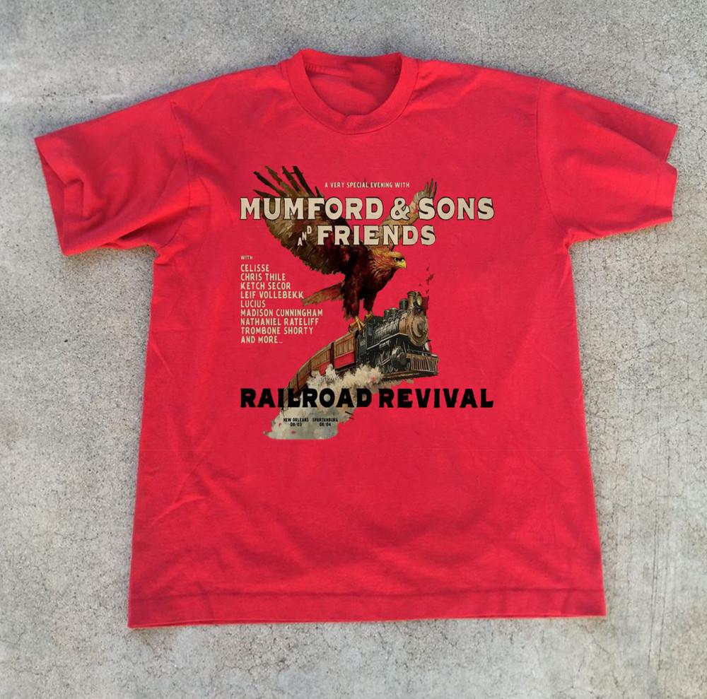 

Mumford & Sons Summer 2025 Red T Shirt All Size S to 5Xl HH529 Unisex T-Shirt XXXL