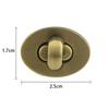 Practical Oval Egg Shape Bag Accessories DIY Turn Lock Hardware Clasp
