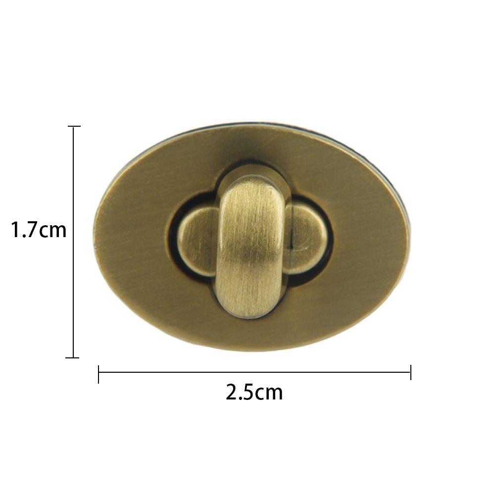 Practical Oval Egg Shape Bag Accessories DIY Turn Lock Hardware Clasp