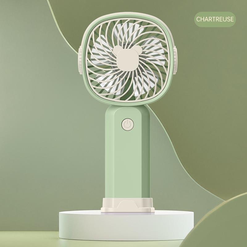 

NEW Mini USB Handheld Fan Multi-Functional Desktop With Stand Eectric Fan Students Outdoor Portable Portable Small Fan зелёный