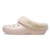 Sapatos Clássicos de Pelúcia com Buracos Femininos Rosa