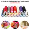 24Pcs Sewing Threads Assortment Colors Hand Sewing Threads for Sewing Machine Multicolored Sewing Thread Sewing Supplies