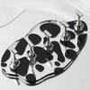 1set Cow Pattern Nail Art Practice Stand Thick Acrylic Nail Tip Display Base Holder Manicure Training Tool