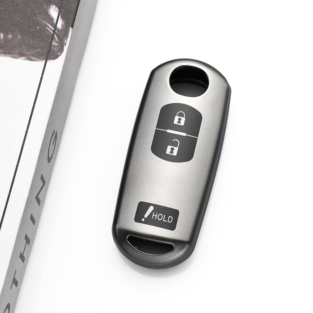 2/3/4 Tasten Gun Grey TPU Schlüssellos Für Mazda CX7 CX-9 3 4 CX30 2 3 6 Demio Atenza Axela CX-5 CX5 CX-3 Auto Schlüsselhülle Abdeckung