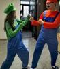 Halloweenský Cosplay Kostým pro Dospělé Super Luigi Bros Kombinéza s Kloboukem Herní Postava Overal na Vánoční Večírek Pódium Pe
