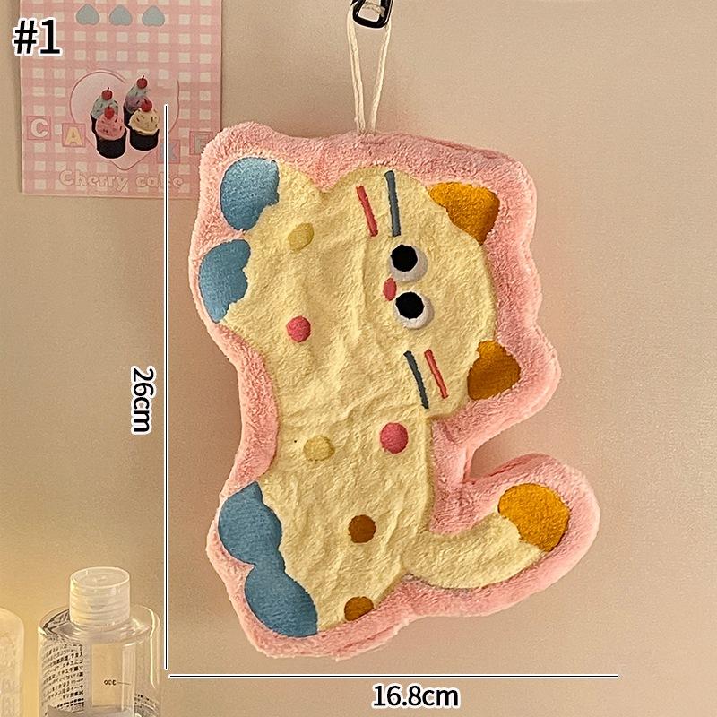 Мультяшная Кити Ручное Полотенце Ванная Мягкое Впитывающее Полотенце Коралловый Флис Платок Подвесной Кухня Мытье Рук Ткань Тряпка