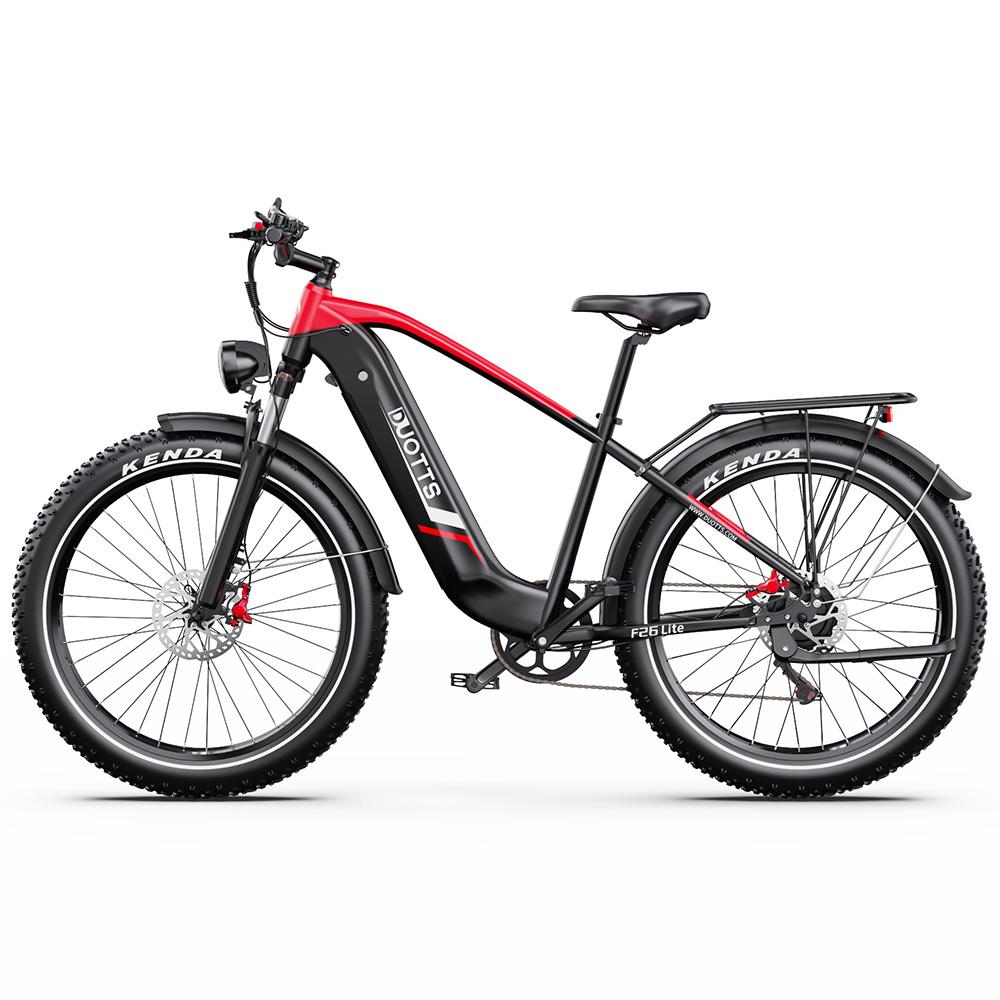 Elektrische Fiets Duotts F26 Lite 26" Dikke Banden 750W Motor Volwassen Elektrische Fiets 48V 18AH Dubbele Schijfremmen Maximale Belasting 150Kg
