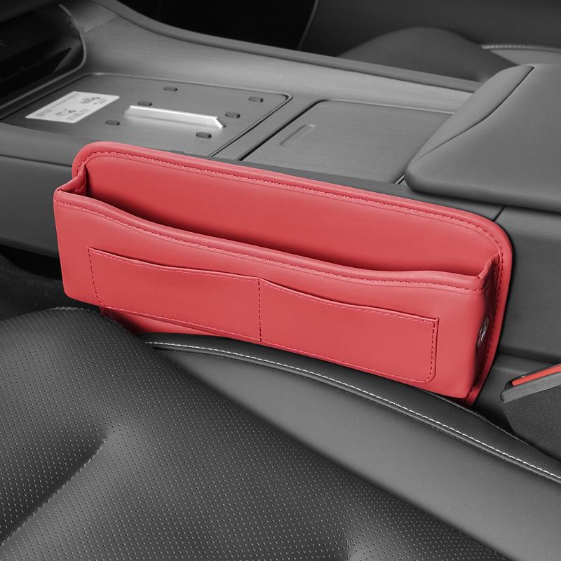 Universal Car Seat Gap Organizer PU Auto Console Side Pocket Seat Crevice Storage Box For Seat Leon Altea Exe Interior Accessory