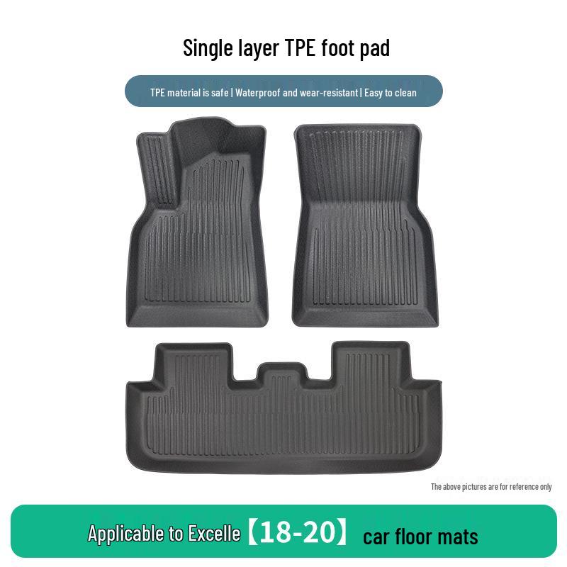 Anti-Slip TPE Floor Mats, 3-Piece Set, for 2018-2020 Buick Excelle – Dirt & Wear Resistant