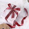 XINRAN Custom Floral Gift Box and Cake Packaging Decoration Ribbon 2.5 cm Printed Letter 100% Polyester Satin High Tenacity