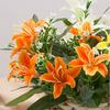 Simulation Flower Realistic Looking Fade-Resistant Faux Silk Cloth Centerpiece Dining Table Fake