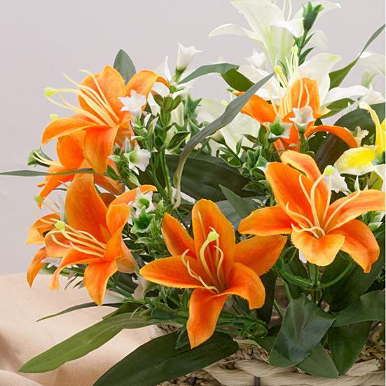 Simulation Flower Realistic Looking Fade-Resistant Faux Silk Cloth Centerpiece Dining Table Fake