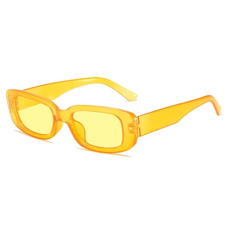 27 Colors New Square Sun Glasses Men Rectangle Small Sun Glasses Male Retro Black Lens Driving Fishing Oculos UV400