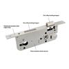 Metal Single Point Mortise Lock Body with Narrow Panel Front Plate for Residential Gate Door Repair and Aluminum Door Use