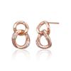 ELLE Jewelry 14K Chain Drop Cubic Earrings (Gold Pin) ELGPEE565