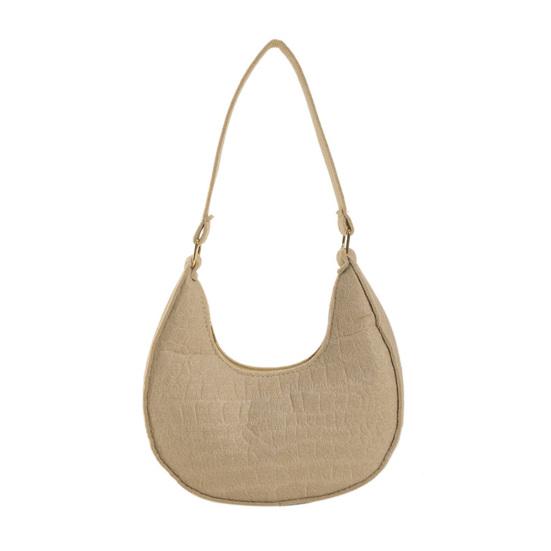 

Женская маленькая сумка-хобо в стиле ретро с полумесяцем, однотонная фетровая повседневная сумка для телефона на каждый день, для работы, путешествий, вечеринок хаки