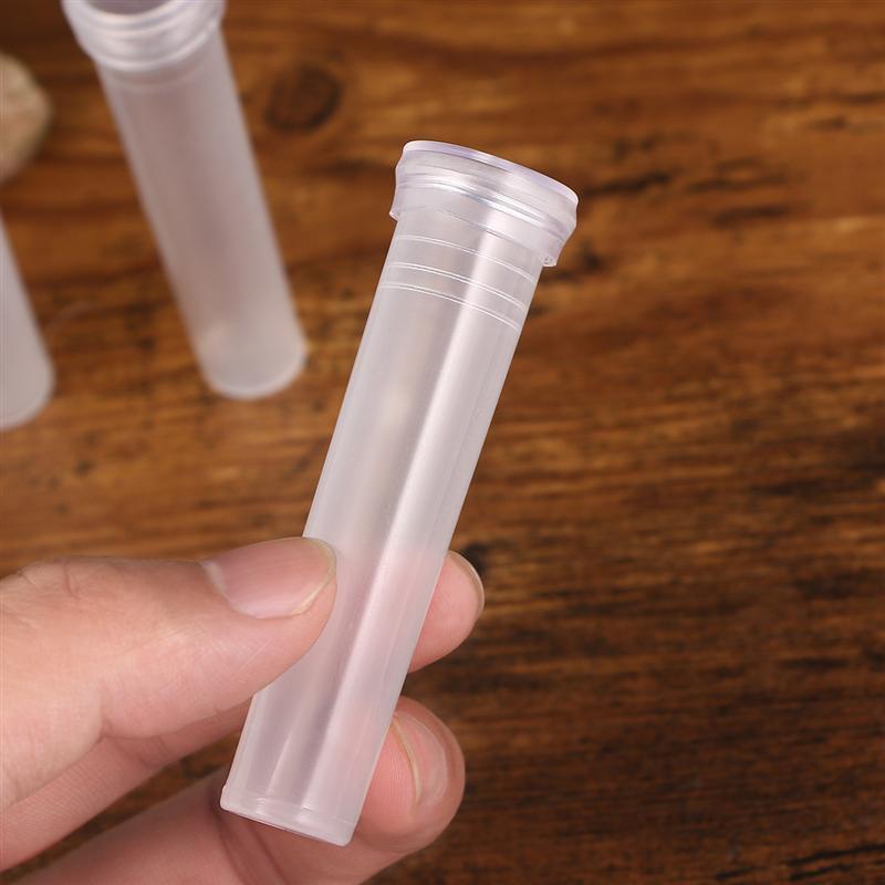 50pcs Nutrition Flower Plastic Tube Transparent Water Flower Tube Cap Flower Water Container Florist Supplies 7.2x1.8cm