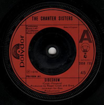 7inch Record CHANTER SISTERS - Sideshow 2058735 Polydor 1976 UK Soul/Funk Used