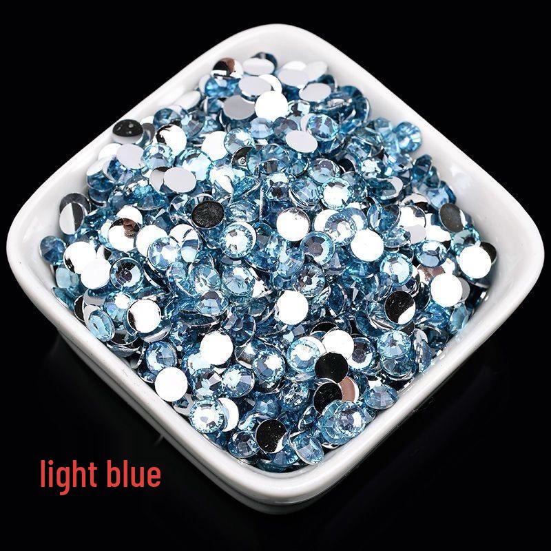 2-6mm Round Flatback Resin Rhinestones for DIY Phone Cases & Nail Art - Imitation Austrian Design